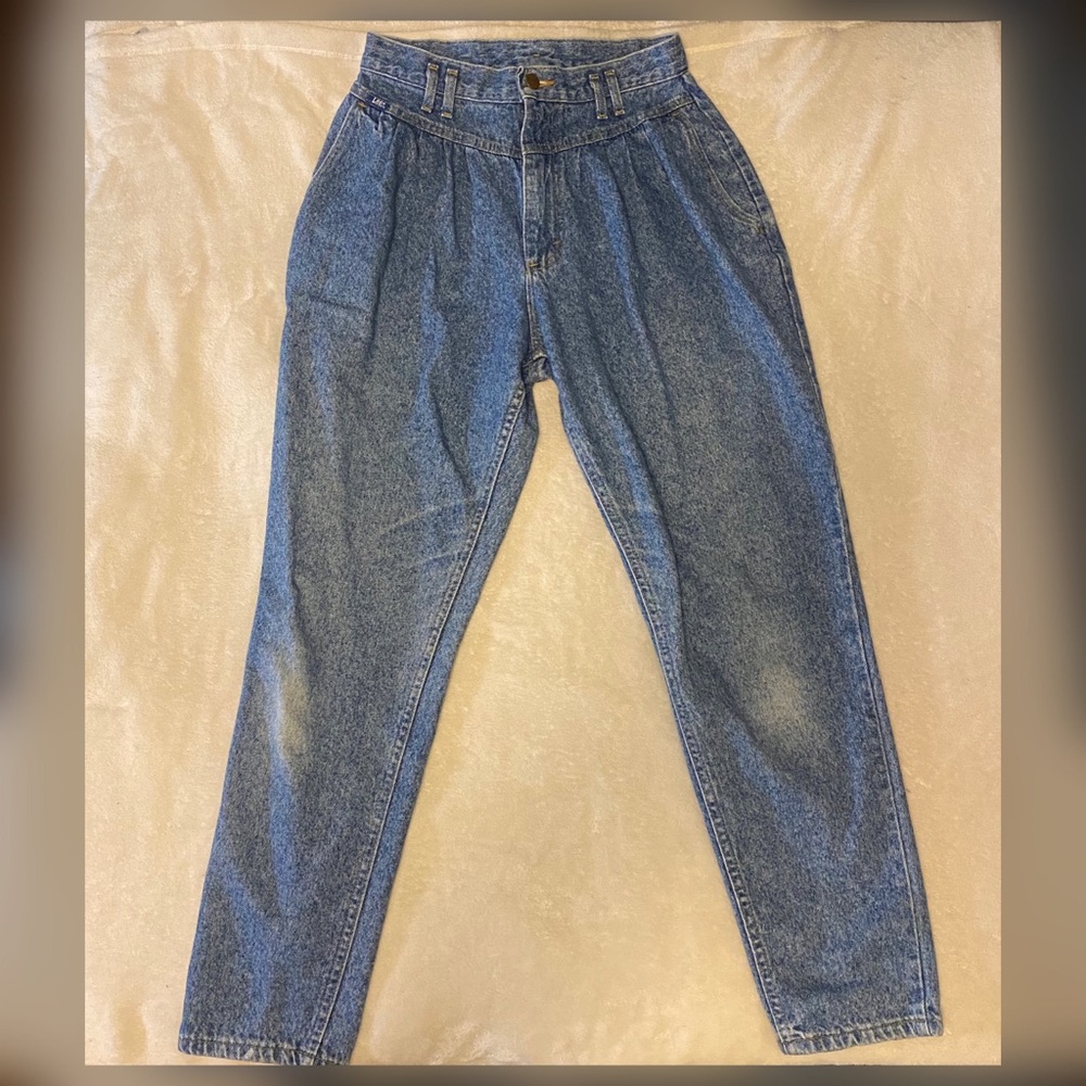 Vintage Lee Slouch Jeans w high waist tapered legs